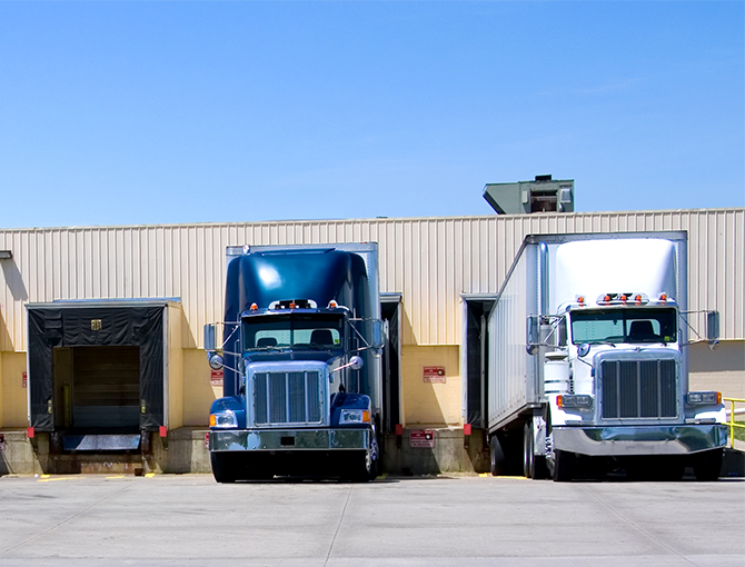 trucks-at-warehouse-dock-doors-business-case