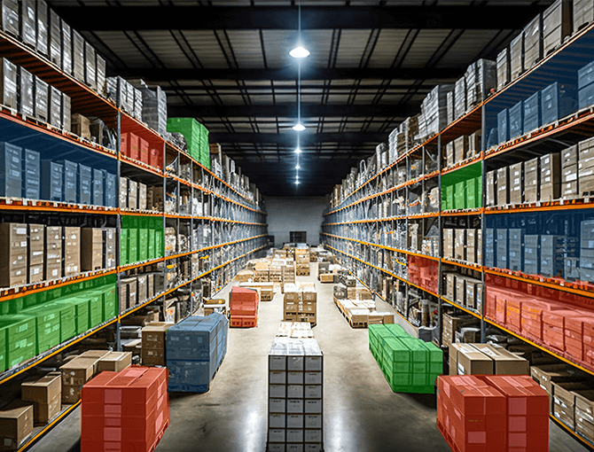 view-of-racks-warehouse--inventory pareto-principle