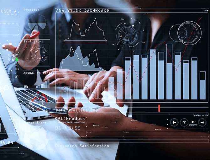 abstrakte-leistungs-daten-diagramme-kpi