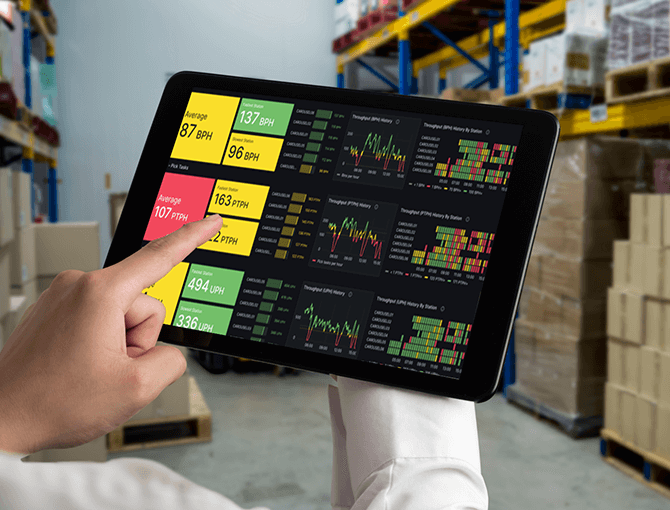 FORTNA WES orchestrates the flow of work while balancing inventory and available resources using real-time visibility